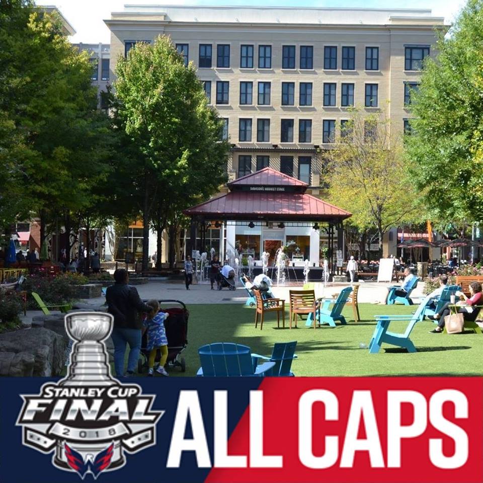 Caps Watch Party at Rockville Town Square photo.