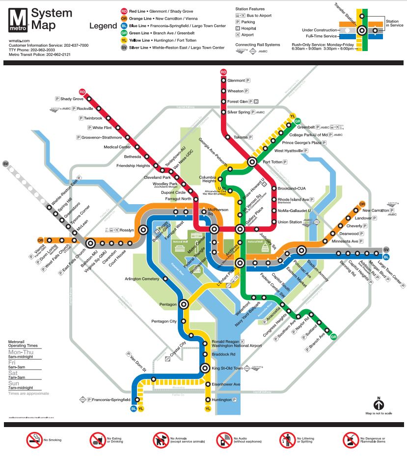 Metrorail map.