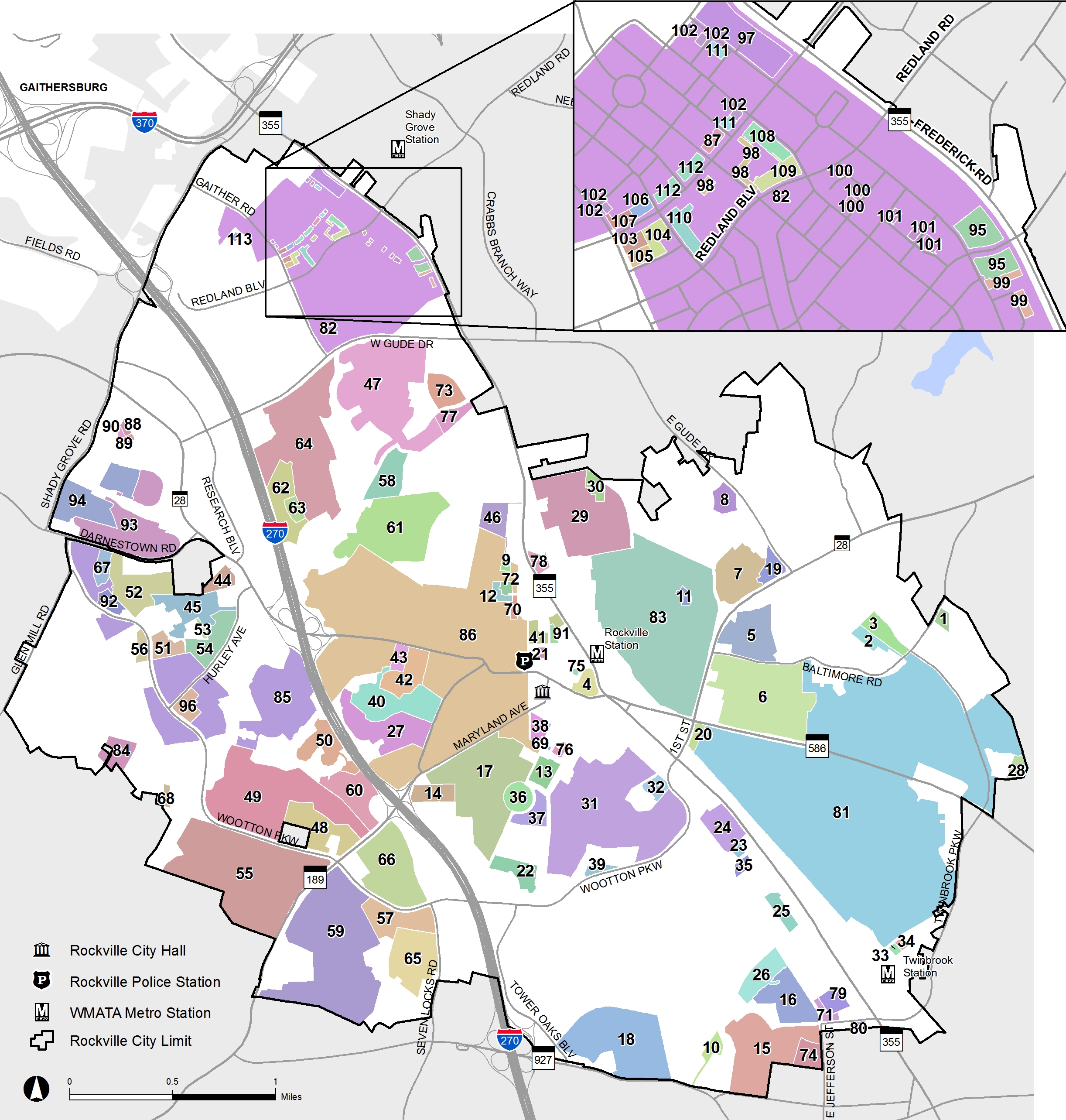 Neighborhoods Associations map