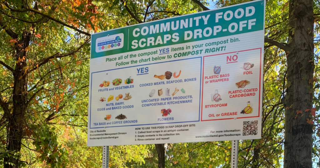 Community Food Scraps Drop-off Sign