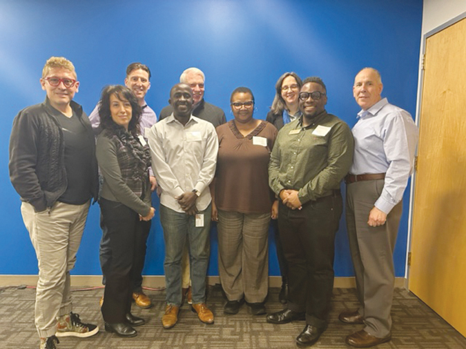 Managers and leaders from the City of Rockville at a meeting as part of the Government Alliance on Race and Equity