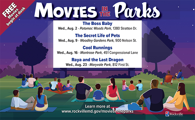 Movies in the Parks 2023 listing