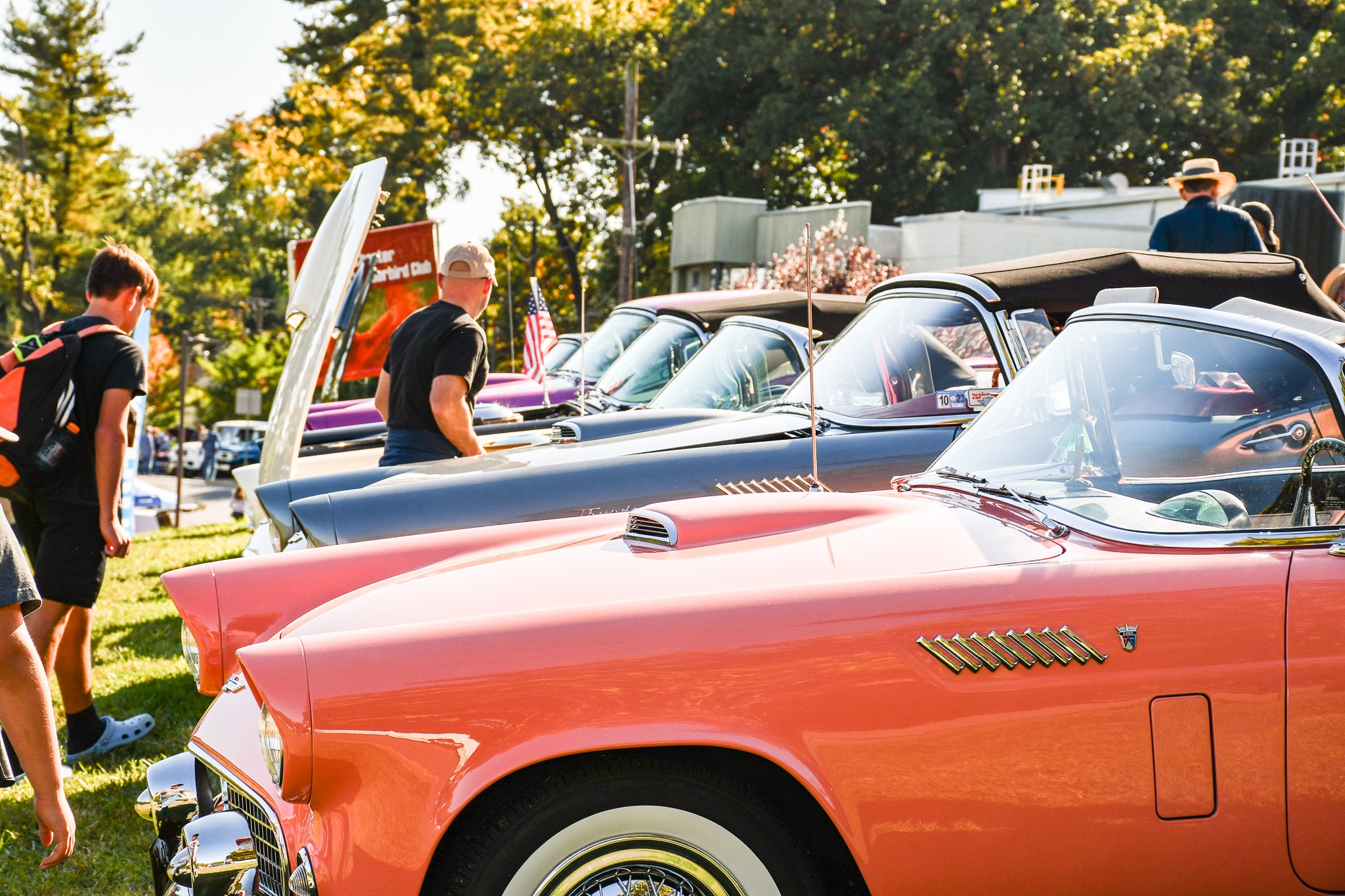 Cars and people at Antique & Classic Car Show